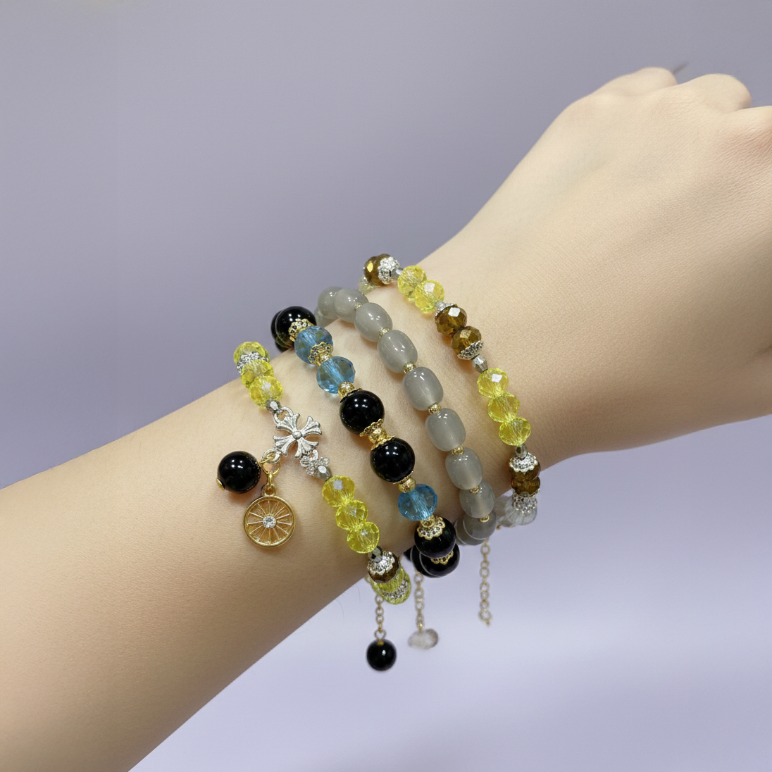 Glass Beaded Bracelets Bundle