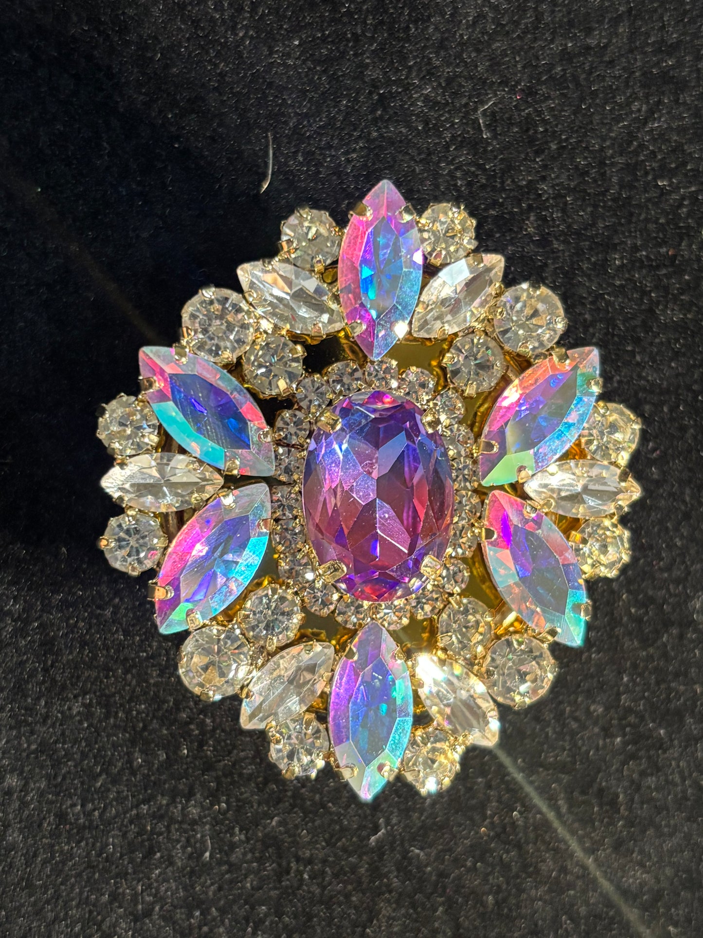 Glamorous Purple Rhinestone Pop Socket