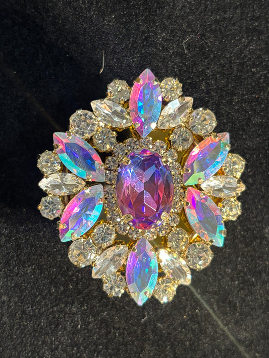 Glamorous Purple Rhinestone Pop Socket