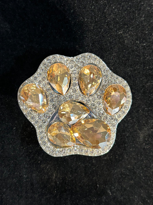 Gold Paw BLING Pop Socket!