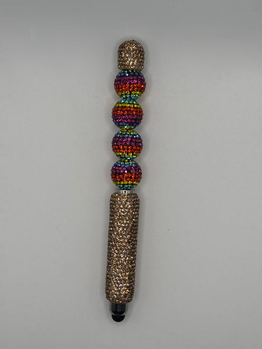Rainbow Rhinestone Touchscreen Stylus