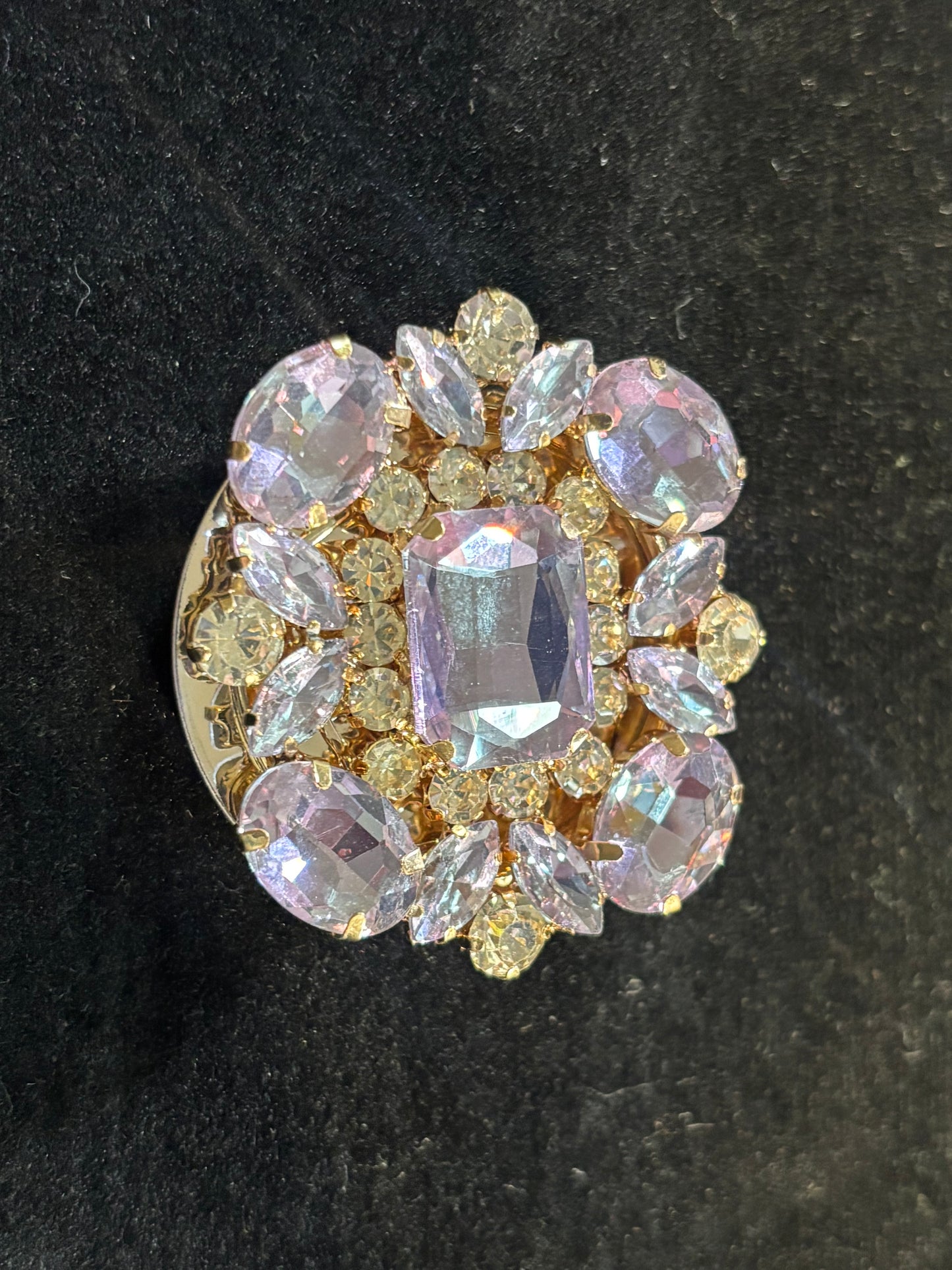 Super Bling light Purple and Rhinestone 3M Pop Socket