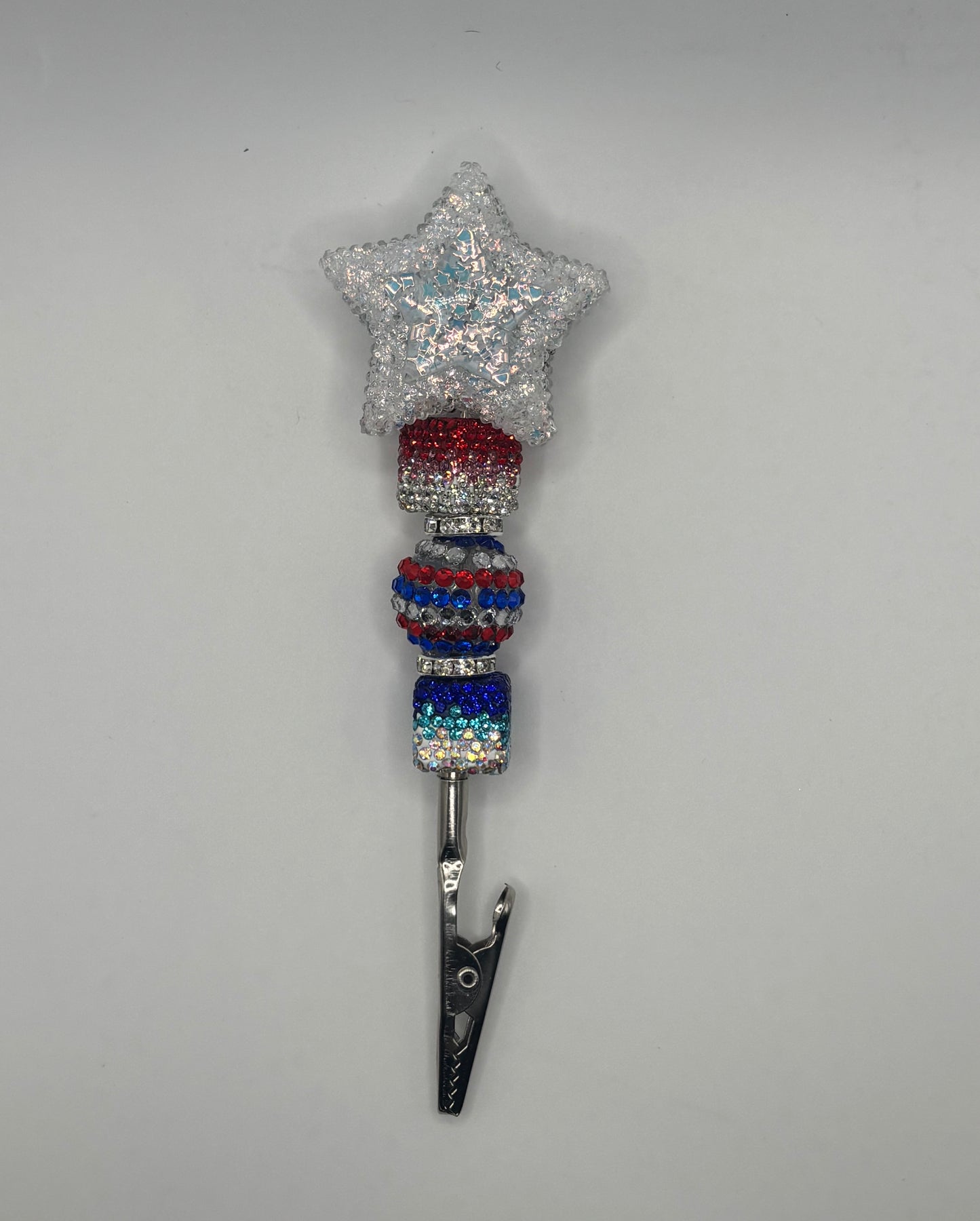 Custom Red-White-Blue Happy Clip!