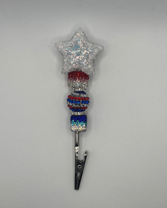 Custom Red-White-Blue Happy Clip!