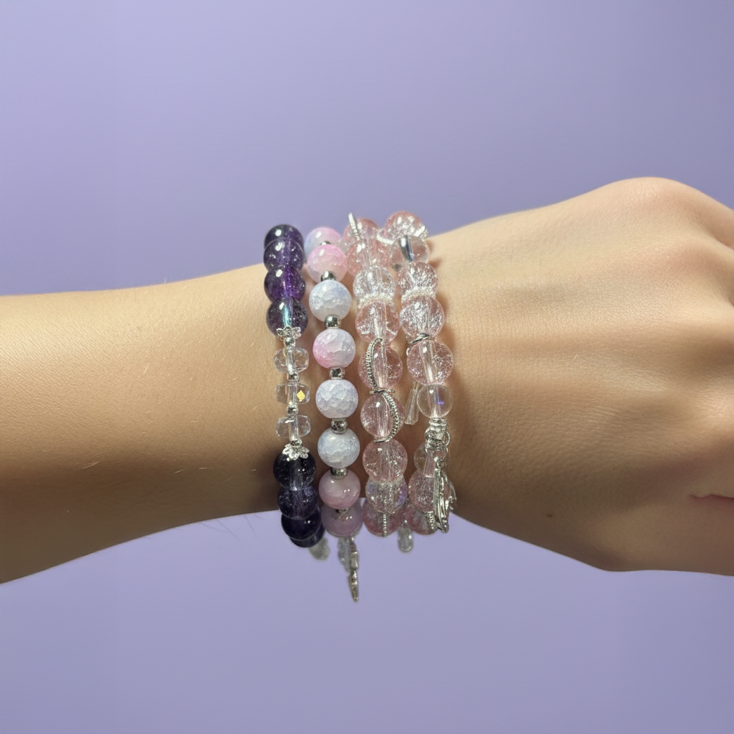 Glass Beaded Bracelets Bundle